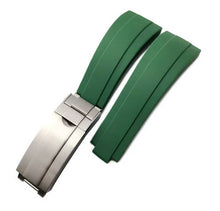 Load image into Gallery viewer, Green Rubber Strap for all Rolex 20mm models.
