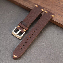 Load image into Gallery viewer, Handmade Vintage Style Leather Watch Strap for Rolex Watches 19mm 20mm 21mm