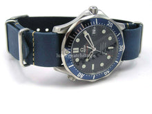 Load image into Gallery viewer, Handmade Leather NATO Strap for Omega Watches – 20mm 22mm