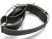 Load image into Gallery viewer, Handmade Green Leather NATO for Rolex Submariner 16610LV 20mm