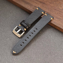 Load image into Gallery viewer, Handmade Vintage Style Leather Watch Strap for Rolex Watches 19mm 20mm 21mm