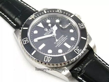 Load image into Gallery viewer, Leather Deployment Strap for Rolex 20mm Watches.