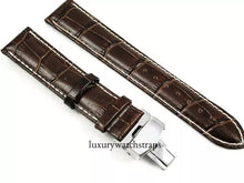 Load image into Gallery viewer, Leather Deployment Strap for Rolex 20mm Watches.