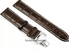 Load image into Gallery viewer, Leather Deployment Strap for Rolex 20mm Watches.