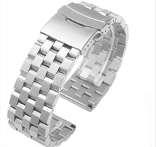 Load image into Gallery viewer, Ultimate solid stainless steel strap band for ALL 18mm 20mm 22mm 24mm watches