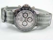 Load image into Gallery viewer, Ultimate Dense Twill Weave NATO® Double Grey strap for Tag Heuer Formula One Aqua-Racer Monaco Carrera 20mm 22mm (No Watch - Strap Only)