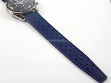 Load image into Gallery viewer, High grade blue silicone rubber watch strap for Omega Speedmaster Watch