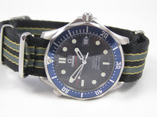 Load image into Gallery viewer, Bond No Time to Die Premium Seatbelt Herringbone NATO® strap for Omega Seamaster