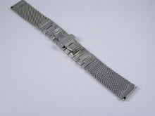 Load image into Gallery viewer, Steel mesh bracelet strap for Breitling watch 22mm 23mm Navitimer Montbrilliant Seawolf Skyracer Superocean - fits all 22mm 23mm watches