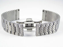 Load image into Gallery viewer, Steel mesh bracelet strap for Breitling watch 22mm 23mm Navitimer Montbrilliant Seawolf Skyracer Superocean - fits all 22mm 23mm watches