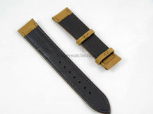 Load image into Gallery viewer, Soft leather tan strap for all 20mm watches fits Omega, Rolex, Breitling, Longines