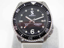 Load image into Gallery viewer, Pre-Owned Seiko Automatic 7002 Vintage Divers Watch Scubapro Dial modification. Milanese Mesh Strap. Overhauled Serviced.
