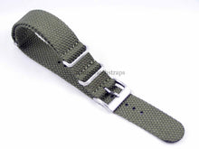 Load image into Gallery viewer, Green brand New Hemp NATO watch strap. Strong, sustainable, soft, 100% Vegan. 20mm 22mm