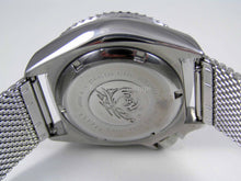 Load image into Gallery viewer, Seiko Submariner Grey Dial "Ghost" Automatic Scuba Divers Date Watch 7002 on James Bond Milanese Mesh Strap Overhauled Serviced