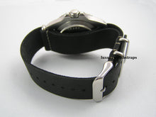 Load image into Gallery viewer, Black Leather NATO® watch strap for Breitling