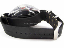 Load image into Gallery viewer, Handmade Black Brown Leather NATO® watch strap for Tag Heuer Watches
