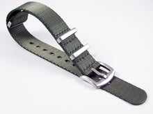 Load image into Gallery viewer, Dense Twill Premium NATO watch strap for ALL 20mm watches military green