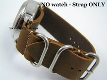 Load image into Gallery viewer, Handmade brown leather NATO® watch strap for Panerai