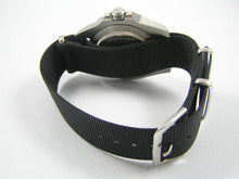Load image into Gallery viewer, The Classic Black ballistic nylon Nato® watch strap for Rolex Submariner GMT Yachtmaster watches