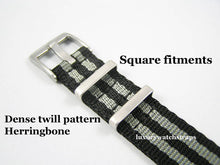 Load image into Gallery viewer, Ultimate Dense Weave NATO® Spectre Bond strap for Omega Seamaster Speedmaster Planet Ocean 20mm