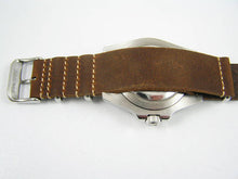 Load image into Gallery viewer, Brown handmade leather Nato® watch strap for Rolex Watch
