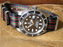 Load image into Gallery viewer, Ultimate Vintage James Bond Dense Twill Weave NATO® Double strap for Rolex Submariner Yacht-Master GMT Daytona 20mm (NO Watch - Strap Only)