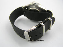 Load image into Gallery viewer, Handmade black leather Nato® watch strap for Rolex Submariner