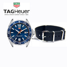 Load image into Gallery viewer, black Superb Nato® watch strap for Tag Heuer Watch