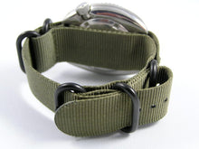 Load image into Gallery viewer, green g10 zulu nylon nato watch strap on rolex
