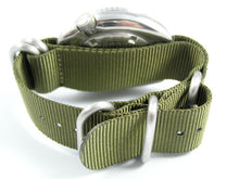 Load image into Gallery viewer, green g10 zulu nylon nato watch strap on rolex
