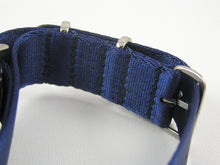 Load image into Gallery viewer, Ultimate Dense Weave BLUE NATO® strap for Omega Seamaster Speedmaster Planet Ocean 20mm