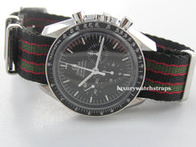 Load image into Gallery viewer, Ultimate James Bond Spectre Dense Twill Weave NATO® strap for Omega Speedmaster Moon Watch 20mm (NO watch. STRAP only)