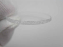Load image into Gallery viewer, Domed sapphire crystal for Seiko 6309 7002 SKX007 SKX009. Blue tint. Anti reflective.
