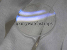 Load image into Gallery viewer, Domed sapphire crystal for Seiko 6309 7002 SKX007 SKX009. Blue tint. Anti reflective.