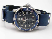 Load image into Gallery viewer, Superb Blue handmade leather Nato® watch strap