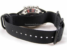 Load image into Gallery viewer, Black Ballistic nylon Zulu G10 Nato® strap