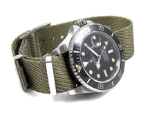 Load image into Gallery viewer, khaki fabric watch strap