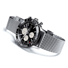 Load image into Gallery viewer, Superior steel Milanese James Bond No Time to Die mesh bracelet strap for Breitling Watches