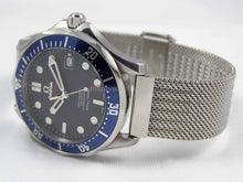 Load image into Gallery viewer, Superior steel refined mesh bracelet strap for Omega Seamaster Watch