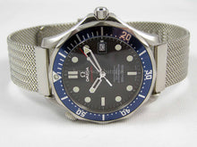 Load image into Gallery viewer, Superior steel refined mesh bracelet strap for Omega Seamaster Watch