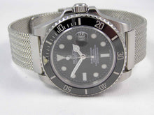 Load image into Gallery viewer, Superior steel refined Milanese mesh bracelet strap for Rolex Watch