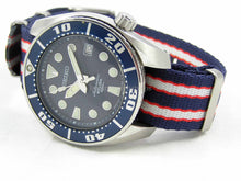 Load image into Gallery viewer, Premium Seatbelt Herringbone Weave NATO® strap for all Seiko 20mm Watches