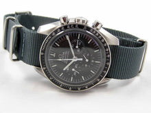 Load image into Gallery viewer, Gun metal ballistic nylon Nato® watch strap for Omega Speedmaster