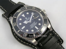 Load image into Gallery viewer, Leather bund strap for Tag Heuer Watch