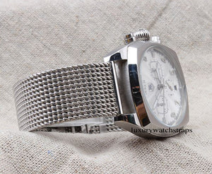Superior steel Milanese Milanaise mesh bracelet strap for IWC Pilot & Portofino Watches