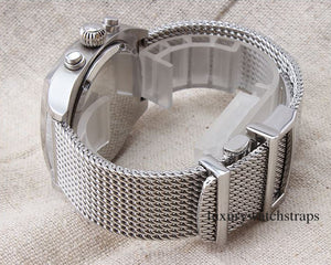 Superior steel Milanese Milanaise mesh bracelet strap for IWC Pilot & Portofino Watches