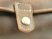 Load image into Gallery viewer, Hand made leather watch case - for travel or storage. Two watch size.