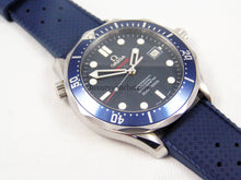 Load image into Gallery viewer, Ultimate high grade silicone blue, black, orange rubber watch strap for Omega Seamaster Planet Ocean Watch 20mm 22mm