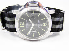 Load image into Gallery viewer, james bond spectre grey and black nylon nato watch strap for panerai