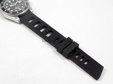 Load image into Gallery viewer, Ultimate high grade silicone black rubber watch strap for 20mm Watches